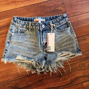 Girls Vintage Havana Denim Shorts NWT size 12